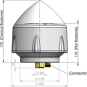 VP6035 Full GNSS Antenna with L-Band